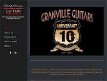 Tablet Screenshot of granvilleguitars.com